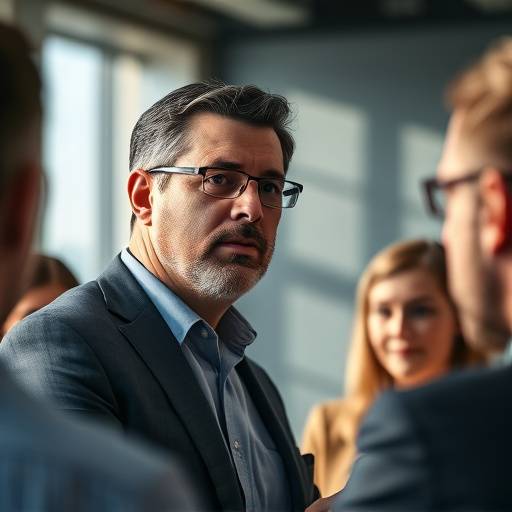 Un l√≠der comunicando un mensaje a su equipo con claridad